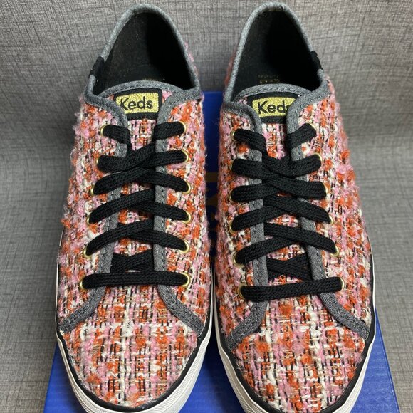 NIB Keds Triple Up boucle tweed platform sneaker - Picture 6 of 7